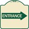 Signmission Right Arrow Entrance Heavy-Gauge Aluminum Architectural Sign, 18" H, TG-1818-24234 A-DES-TG-1818-24234 - alternate 1
